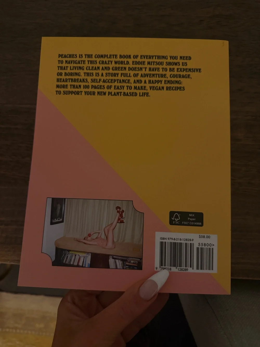 Peaches Uniforms Peaches Cookbook - Pink & Yellow Cover NWT great info inside